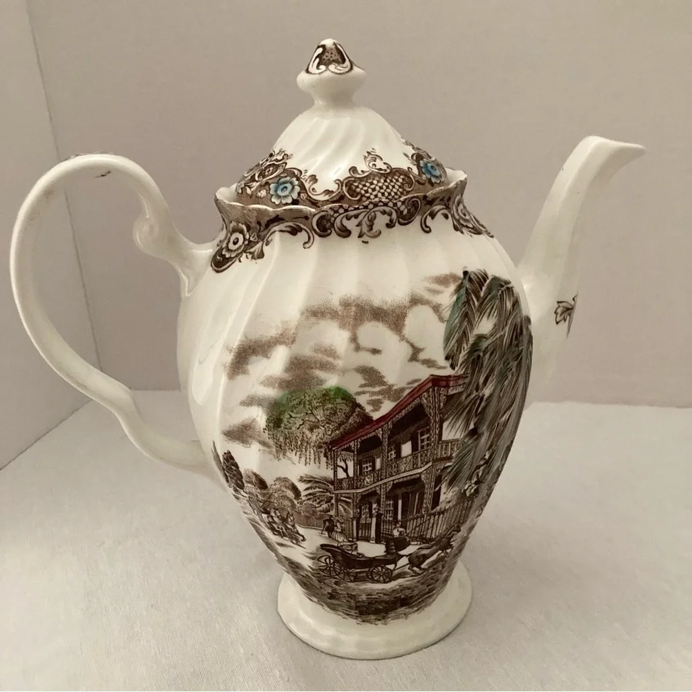 Vintage Heritage Hall 4411 Coffee Pot Staffordshire England French Provincial